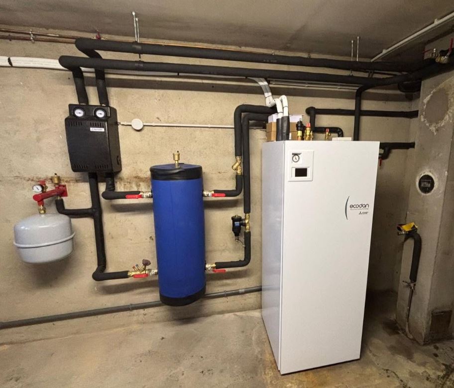 Installation module hydraulique pompe à chaleur air-eau Mitsubishi Ecodan